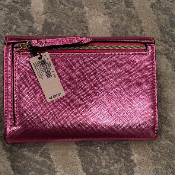 Victoria's Secret Shiny Fuchsia Wallet - Picture 2 of 3
